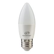 Лампа светодиодная RS LED C37 E27 6W 220-240V 4000К 6Вт свеча 600лм Ra 90 Русский Свет 15010545061