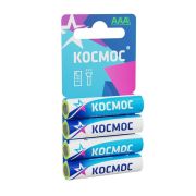 Элемент питания солевой AAA/LR03 4хBL (блист.4шт) КОСМОС KOCR034BL