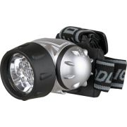 Фонарь налобный LED 5351 7LED 3 режима 3хLR03 металлик Ultraflash 10260