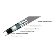 Кабель нагрев. саморег. 24Вт/м с экраном 220В сертификат Ex 16AWG (термопласт) Extherm SXLL24-2CR