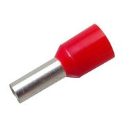 Наконечник штыревой втулочный изолир. (НШВИ F-12мм) 10кв.мм (СЕ100012red) красн. REXANT 08-0831 (Упаковка 100 штук)